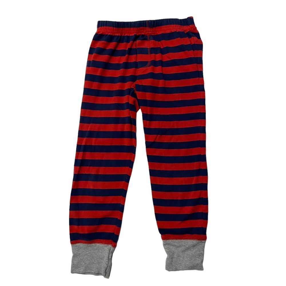 Mini Boden Red & Blue Striped Pajama Bottom